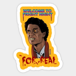 welcome to fright night Sticker